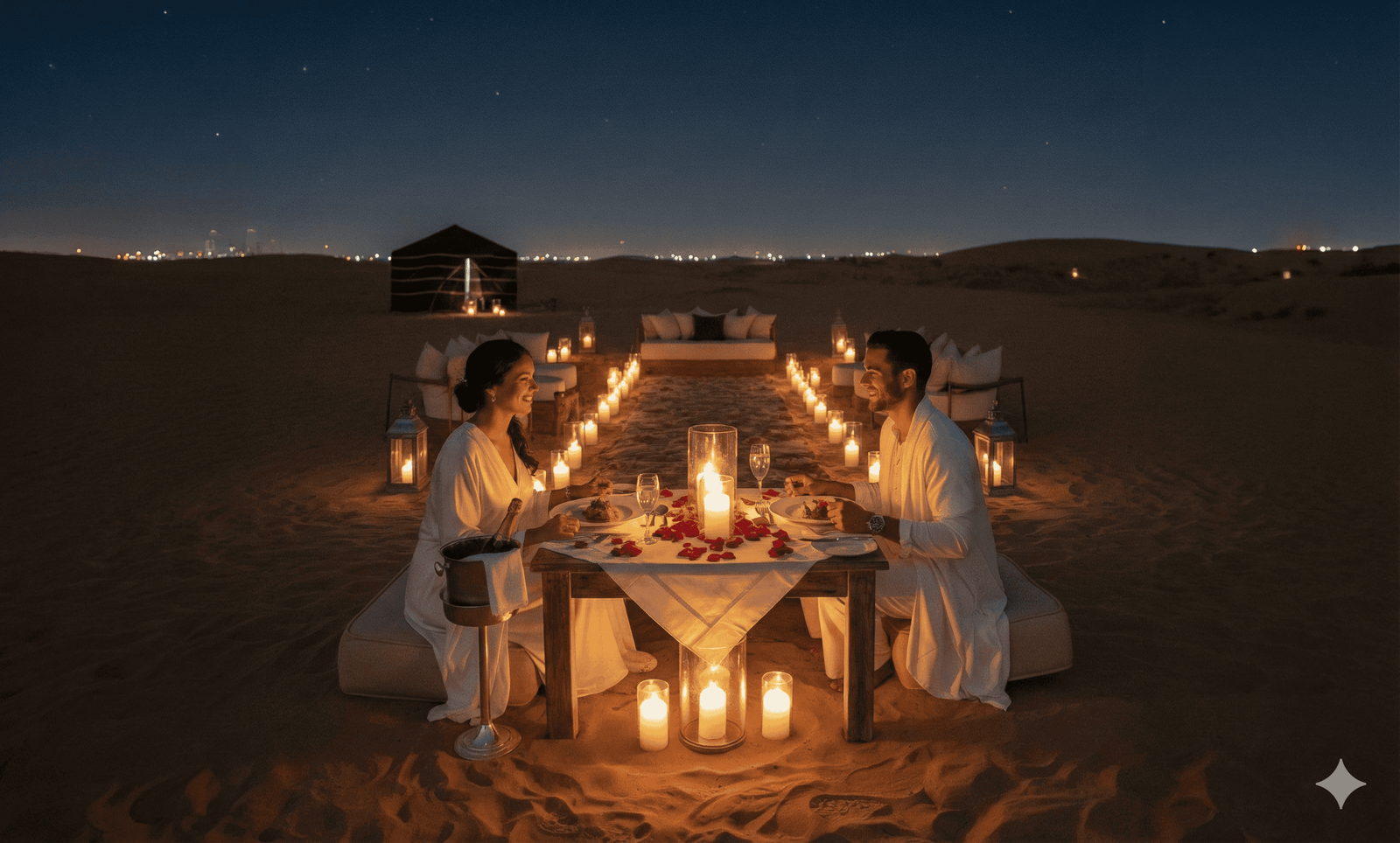 Luxury dining at Burj Al Arab